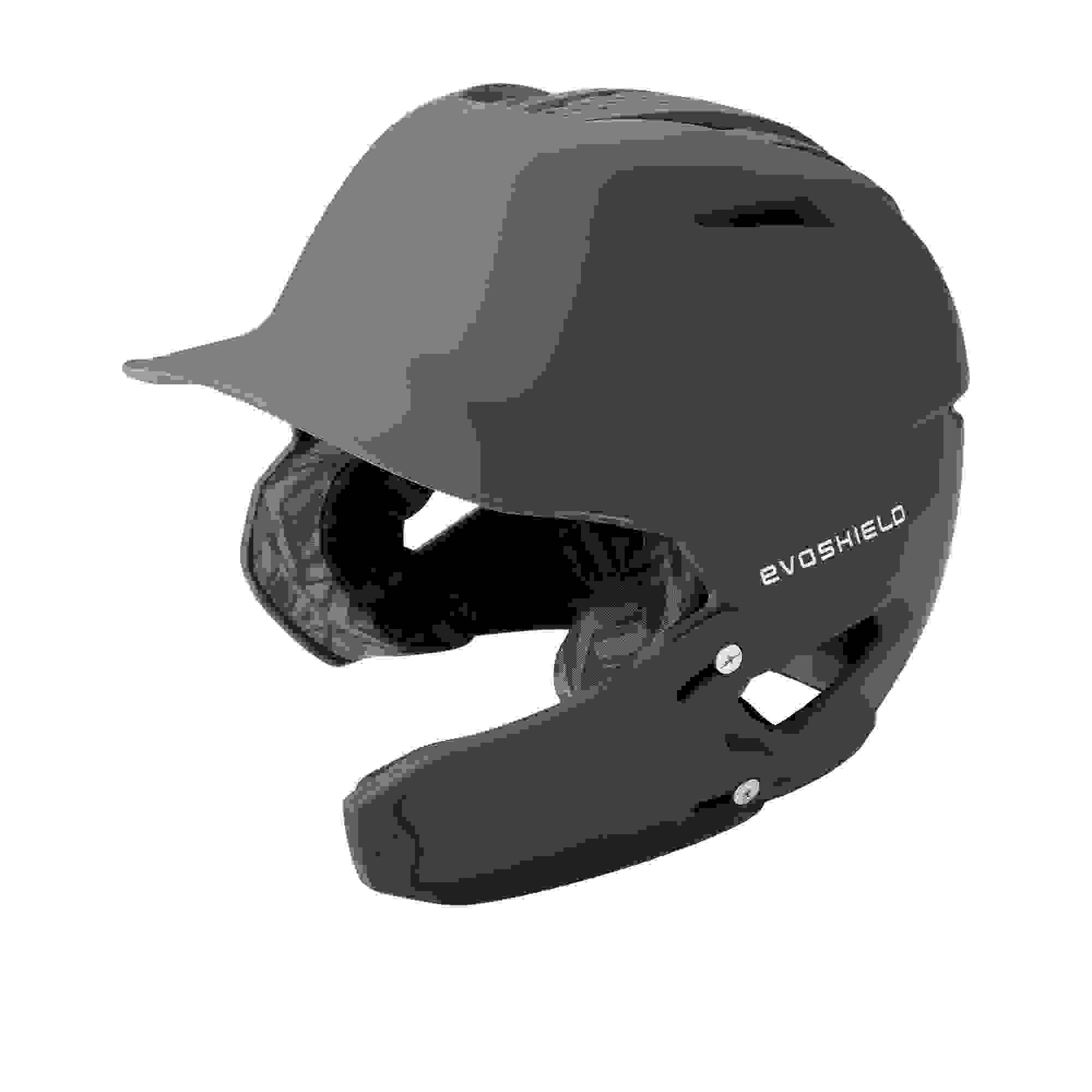 EvoShield XVT 2.0 Matte Charcoal Batting Helmet w/ Faceshield